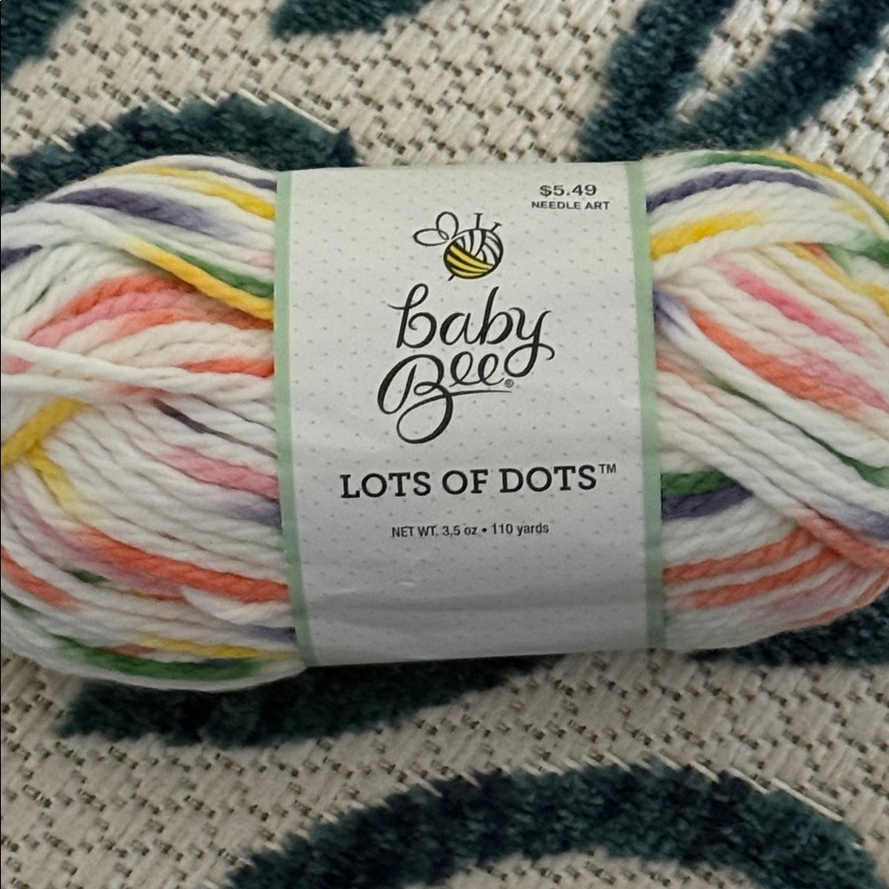 Baby Bee Lots of Dots Yarn, 5/Bulky in Color Cutesy